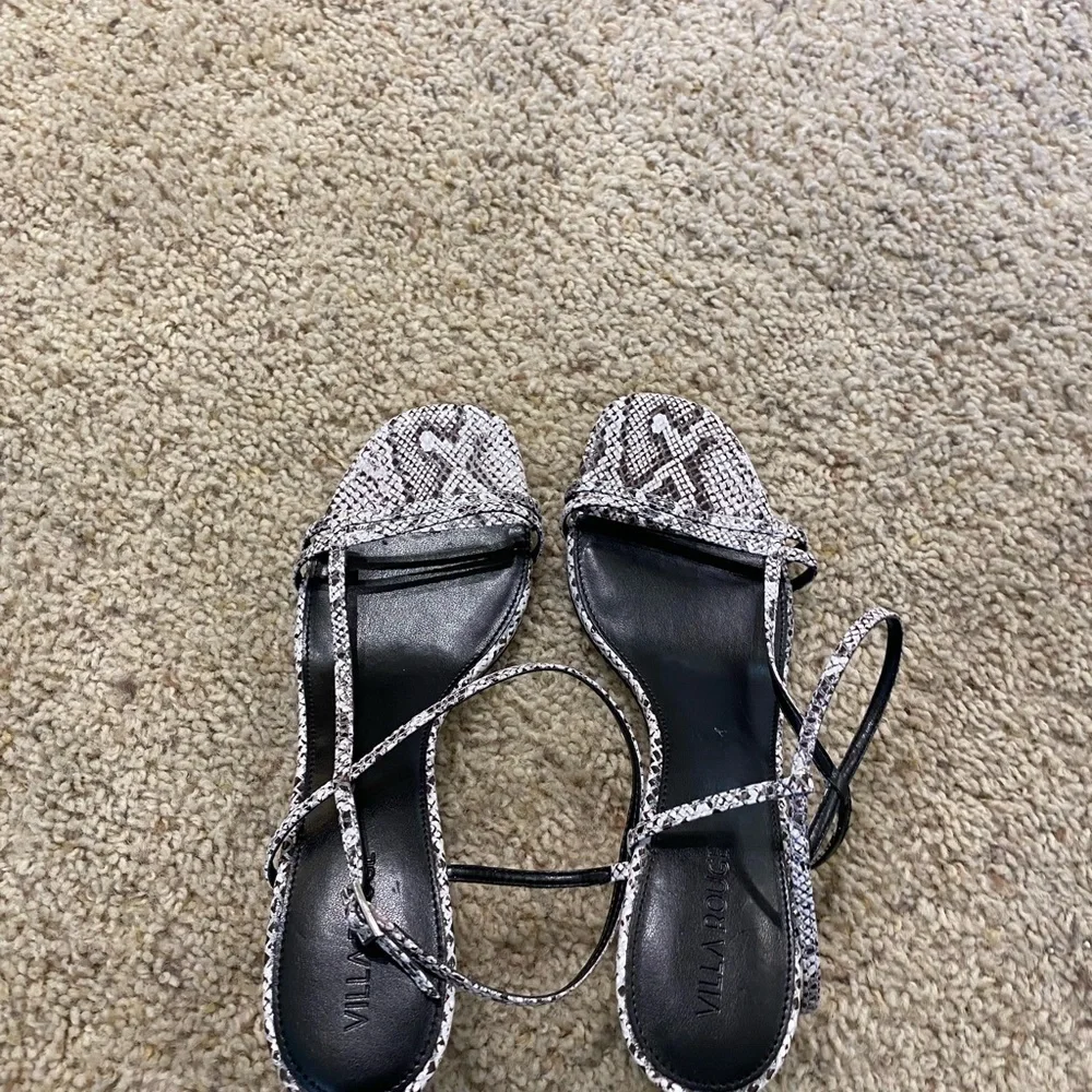 Villa Rouge Desi Snakeskin Sandals